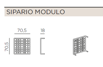 Sistem modular de perete despartitor Sipario 3